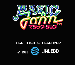 Magic John — Title screen